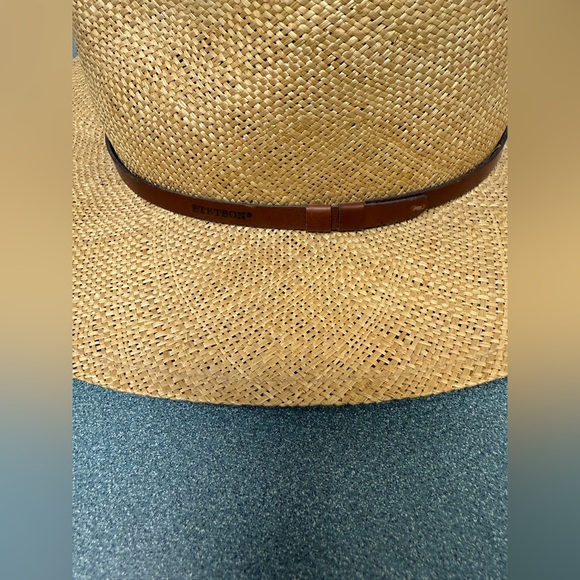 Stetson Limestone Toyo Straw Outback Hat Men’s Large Sand - Picture 6 of 16